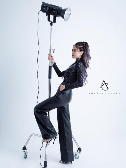 Diamond Decorative Long Sleeve Jumpsuit AC710 (SPO)