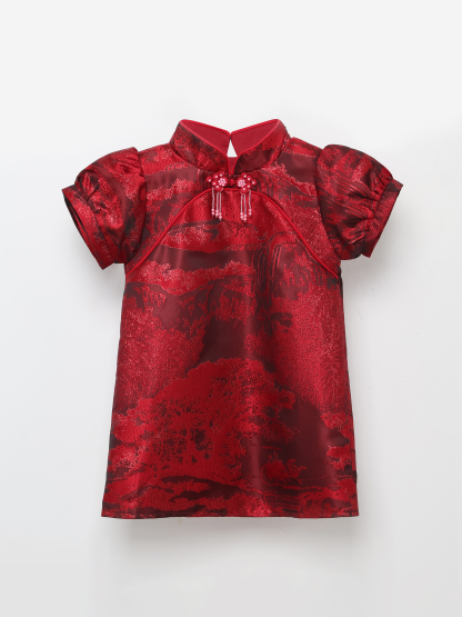 Puff Sleeve New Year Dress AC745