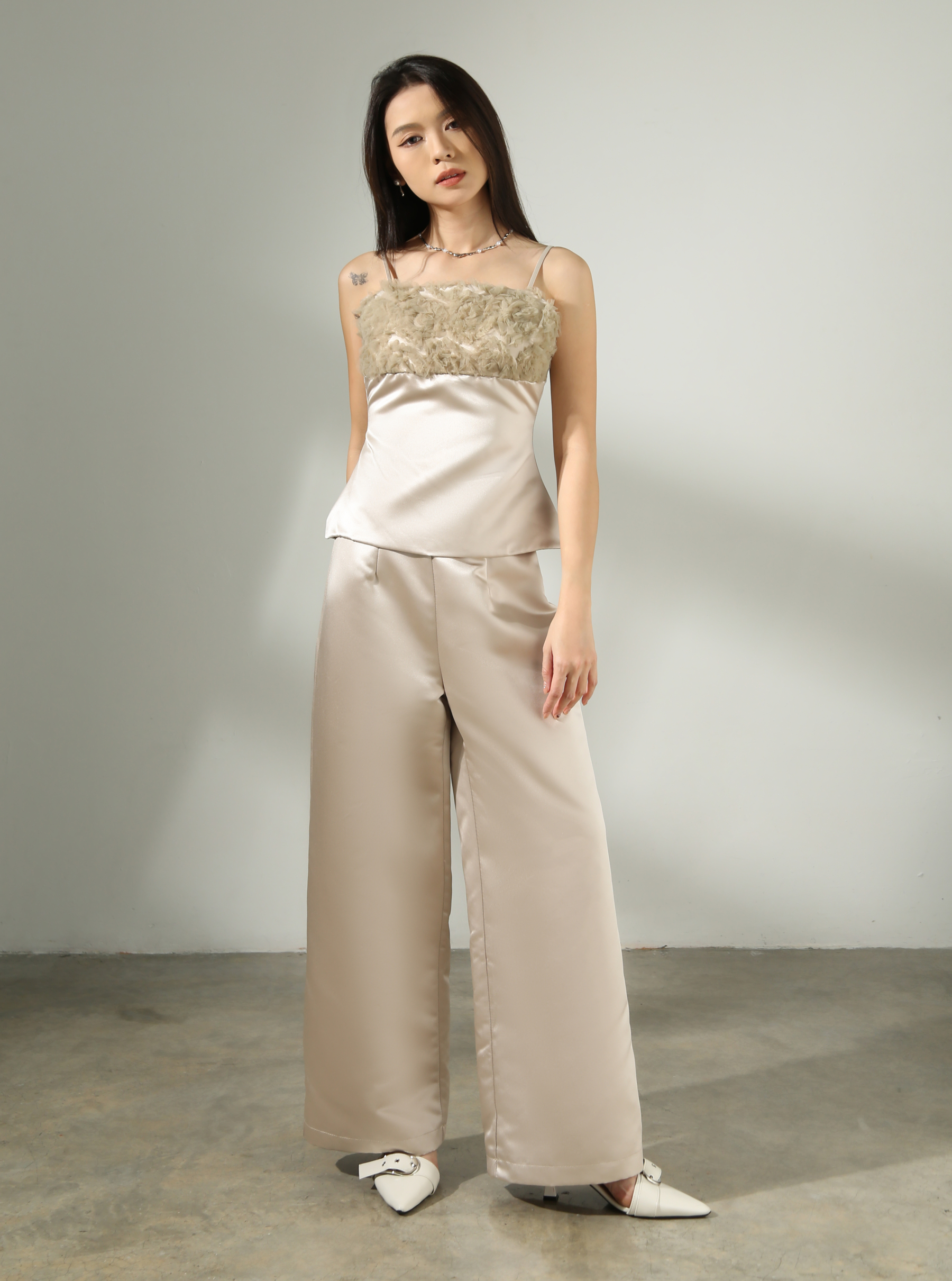 Singlet Top With Long Pant Set AC747