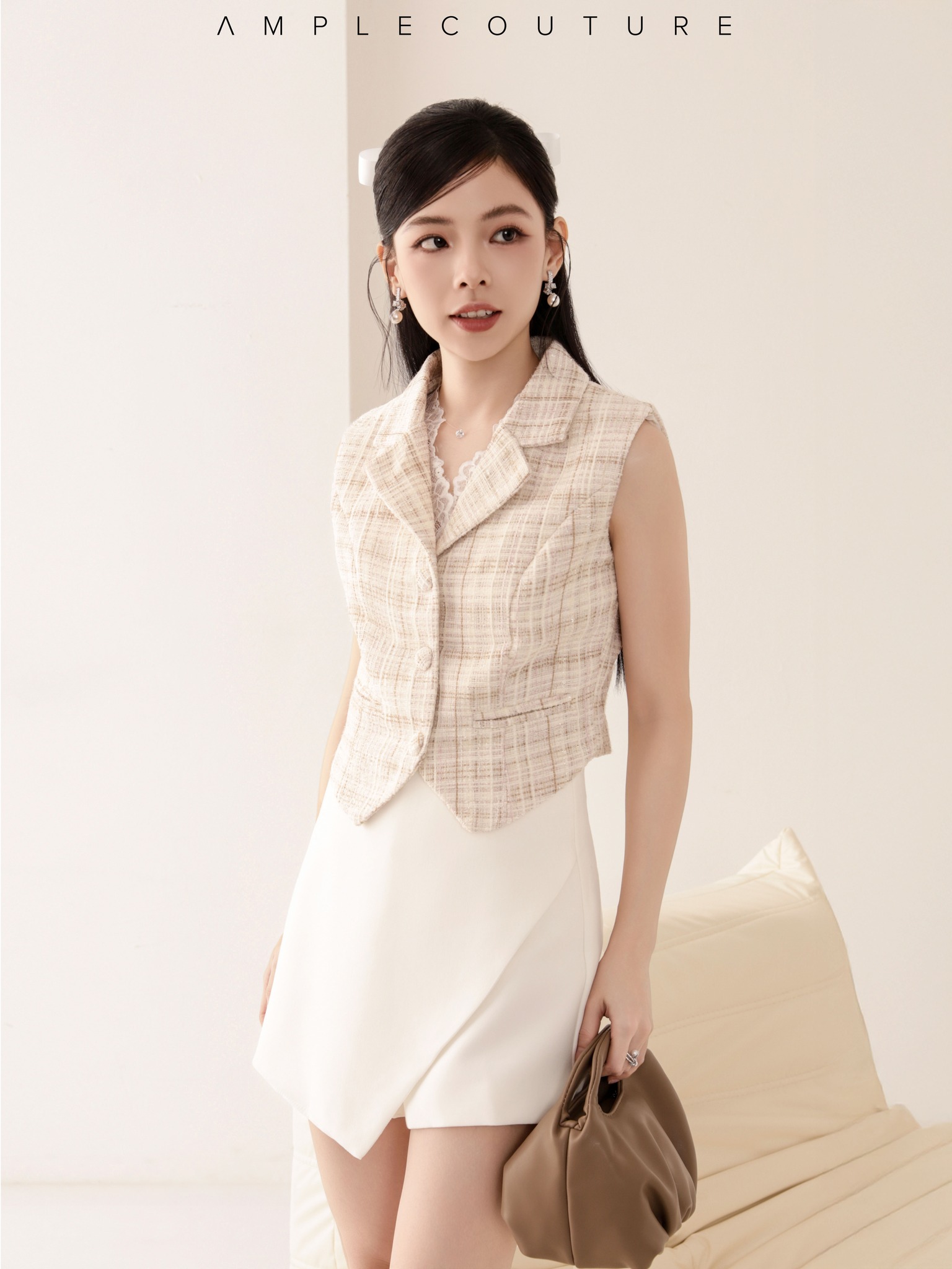 High Waist Wrap Skorts AC575