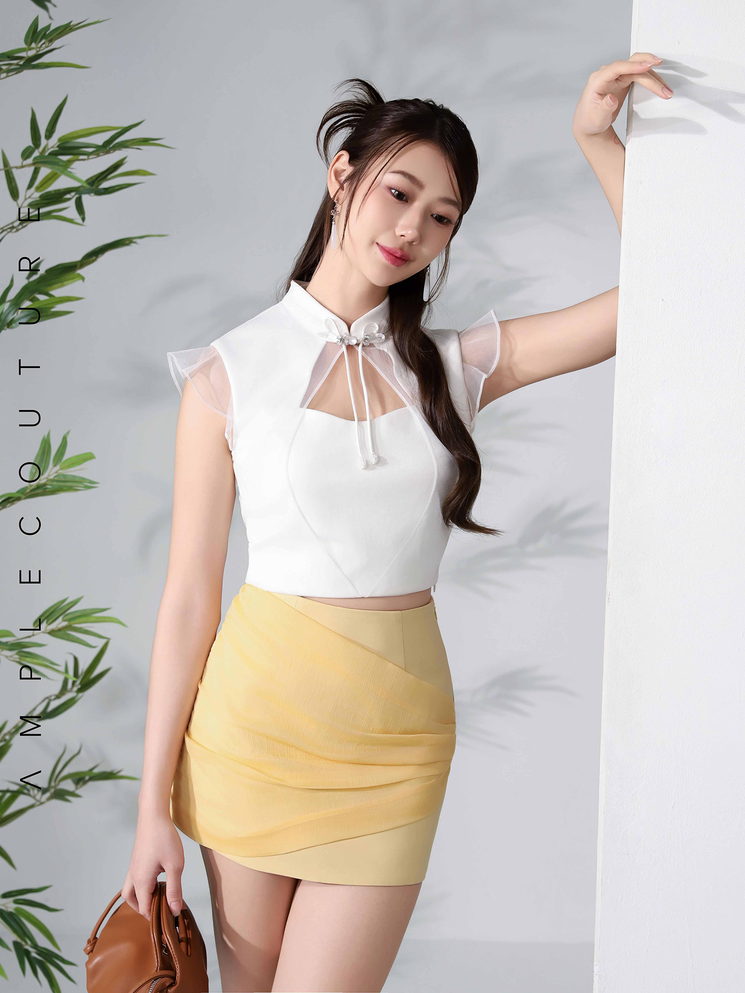 HigH Waist Wrap Net Skirt Pants AC782
