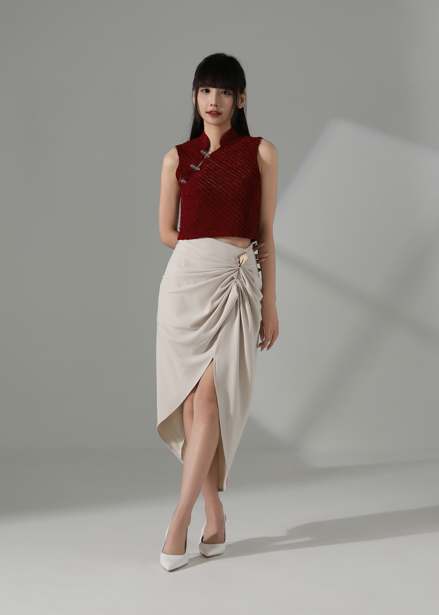 Elegant Wear Irregular Long Skirt AC788