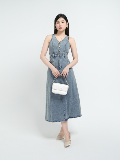 Denim Sleeveless Dress AC790