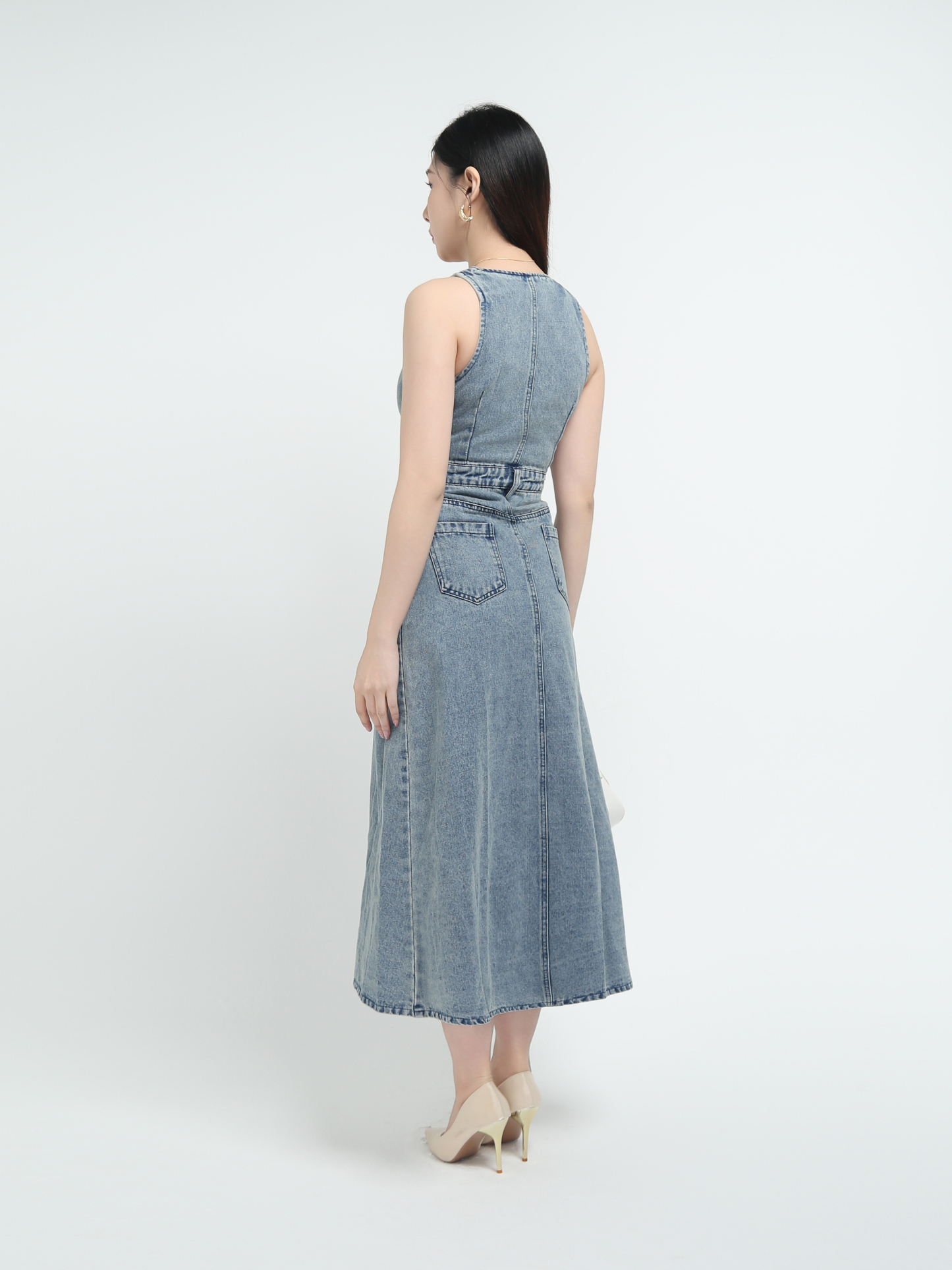 Denim Sleeveless Dress AC790