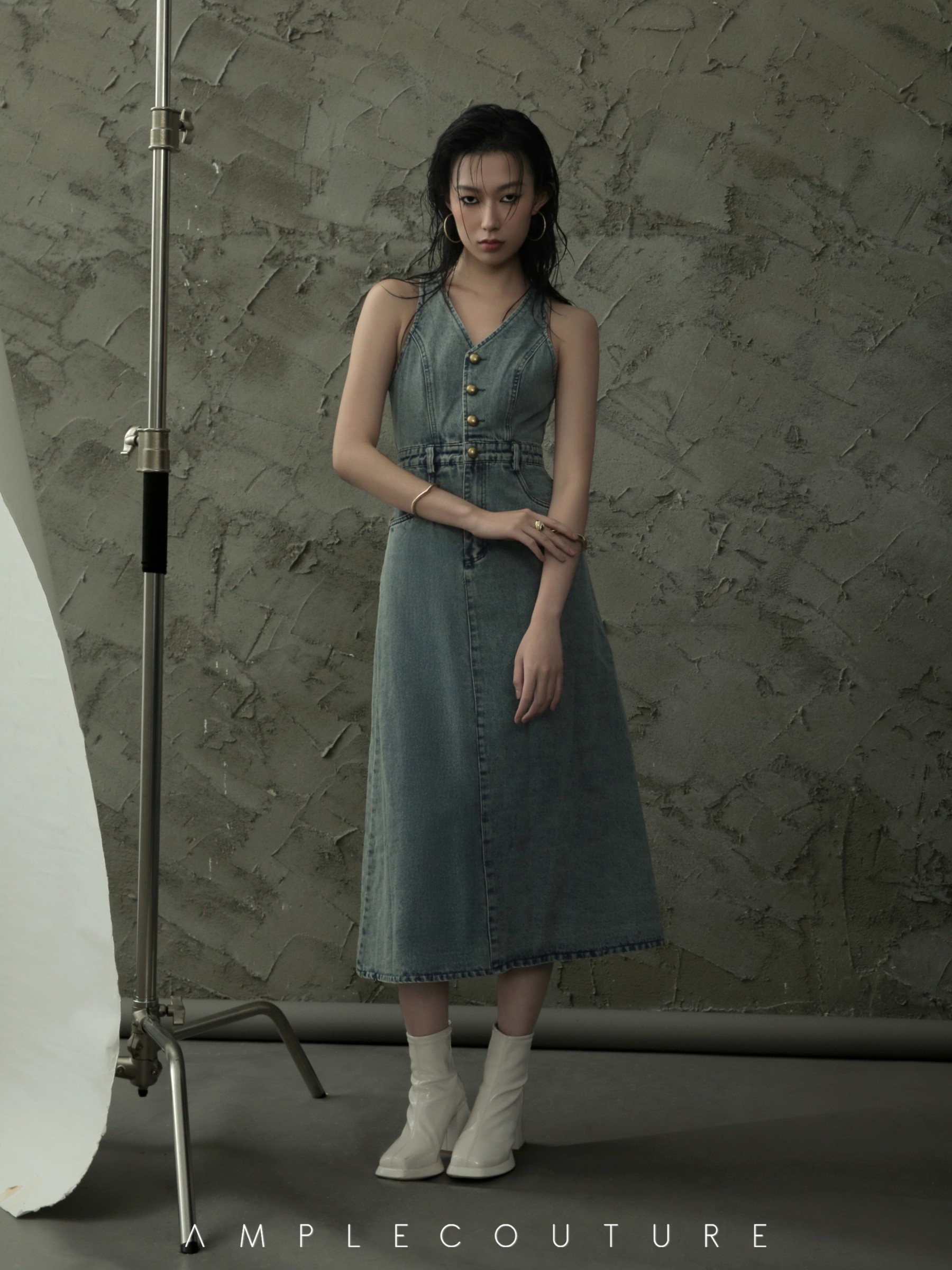 Denim Sleeveless Dress AC790