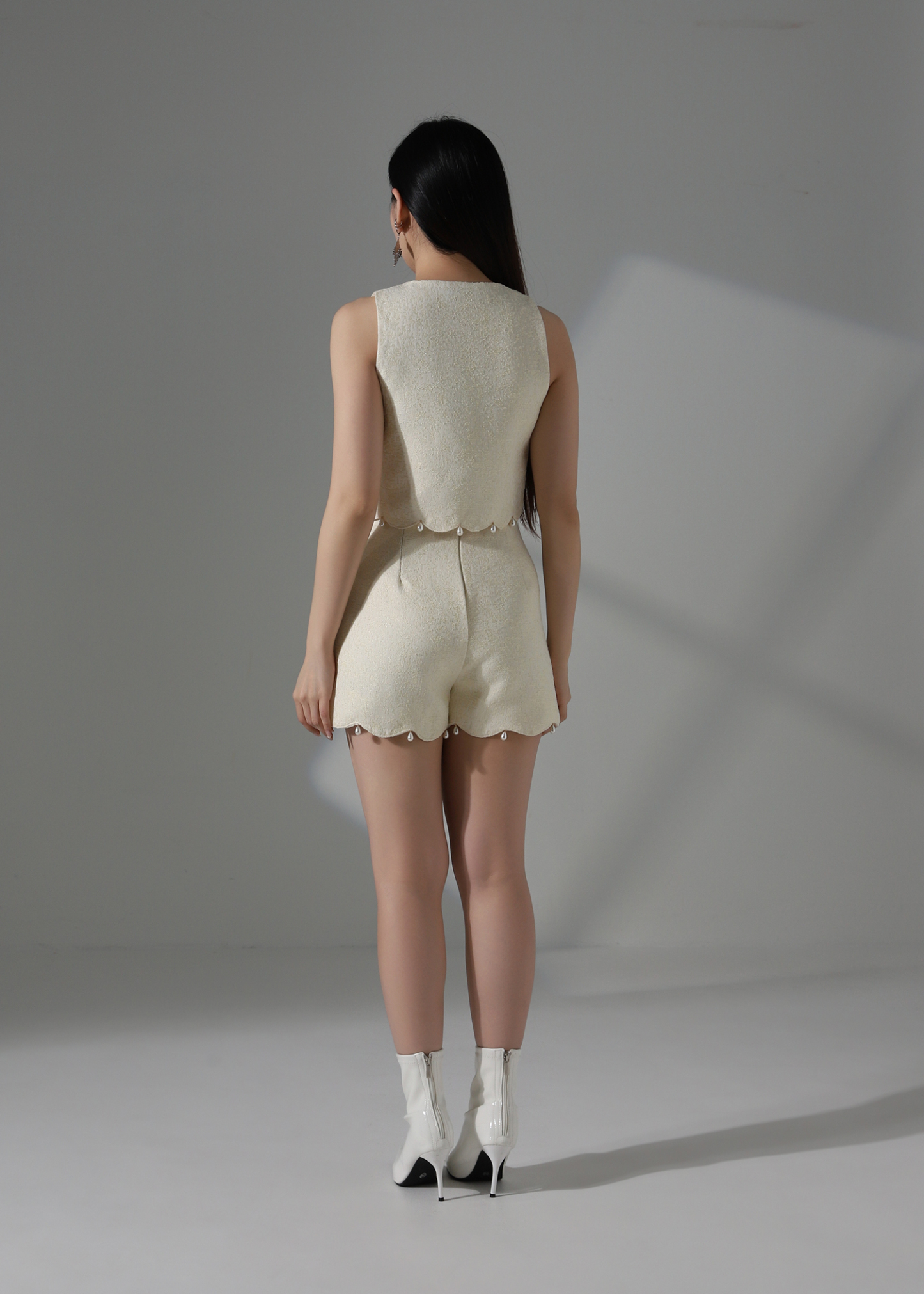 Wavy Pearl Hem Set AC792