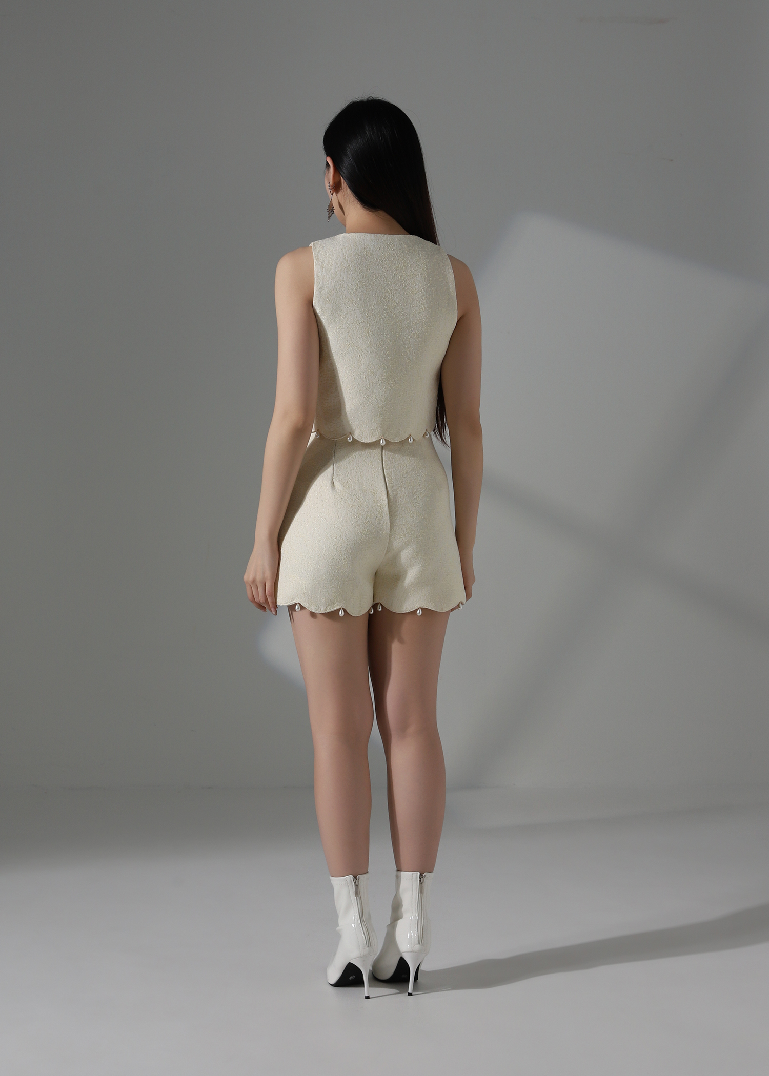 Wavy Pearl Hem Set AC792