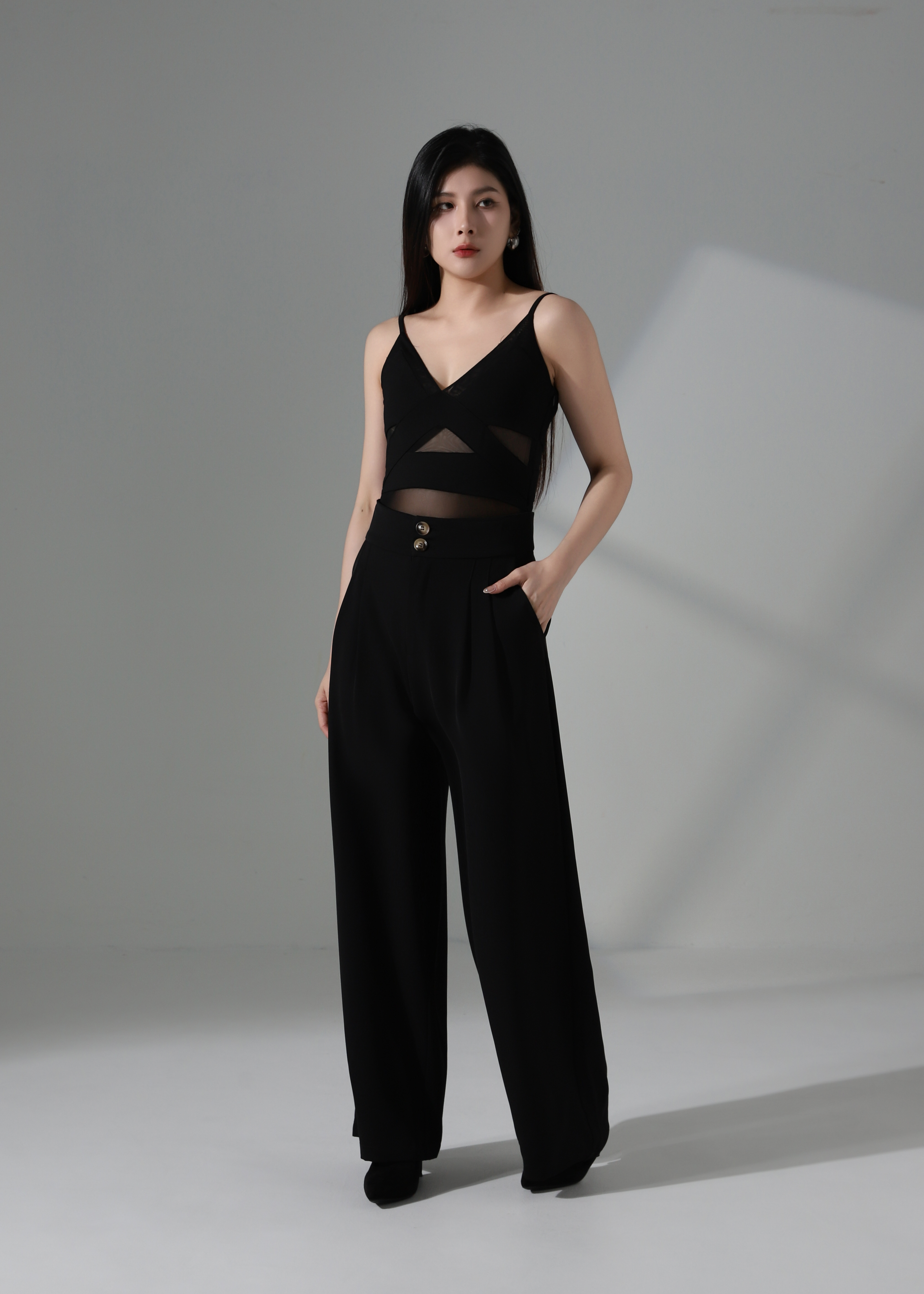 Net Innerwear Jumpsuit AC796