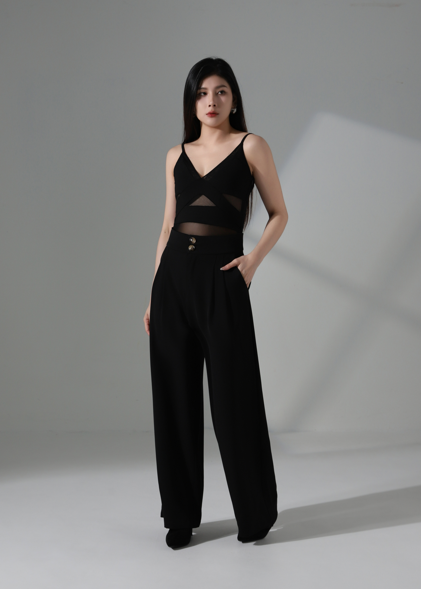 Net Innerwear Jumpsuit AC796