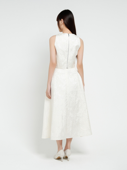 Sleeveless Back Zip Top With Long Skirt Set AC819