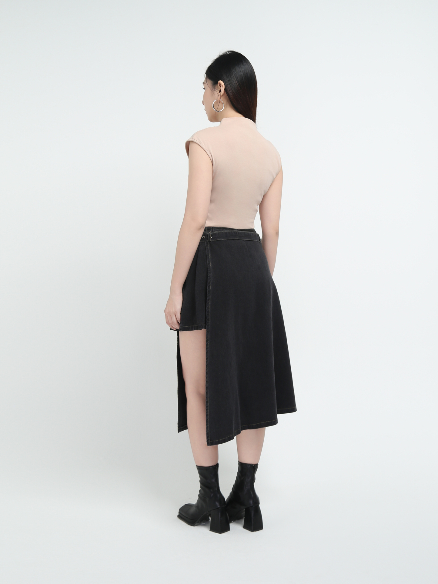 Denim Skirt Pants AC836