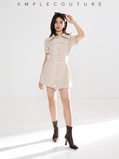 Front Breasted Button Jumpsuit AC843