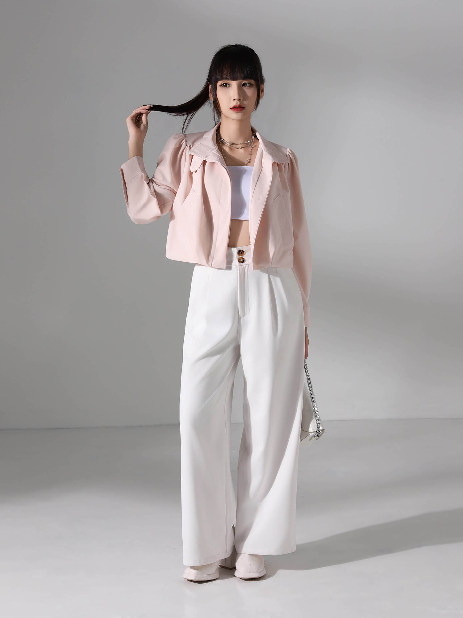 Long Sleeve Front Button Jacket AC844