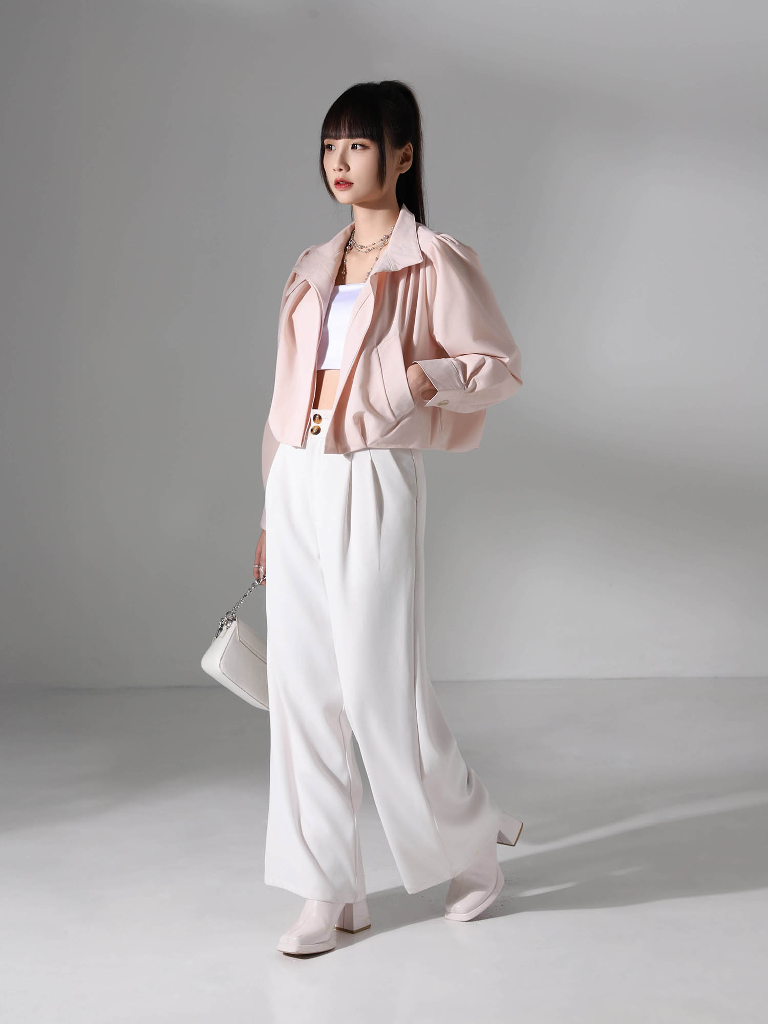 Long Sleeve Front Button Jacket AC844