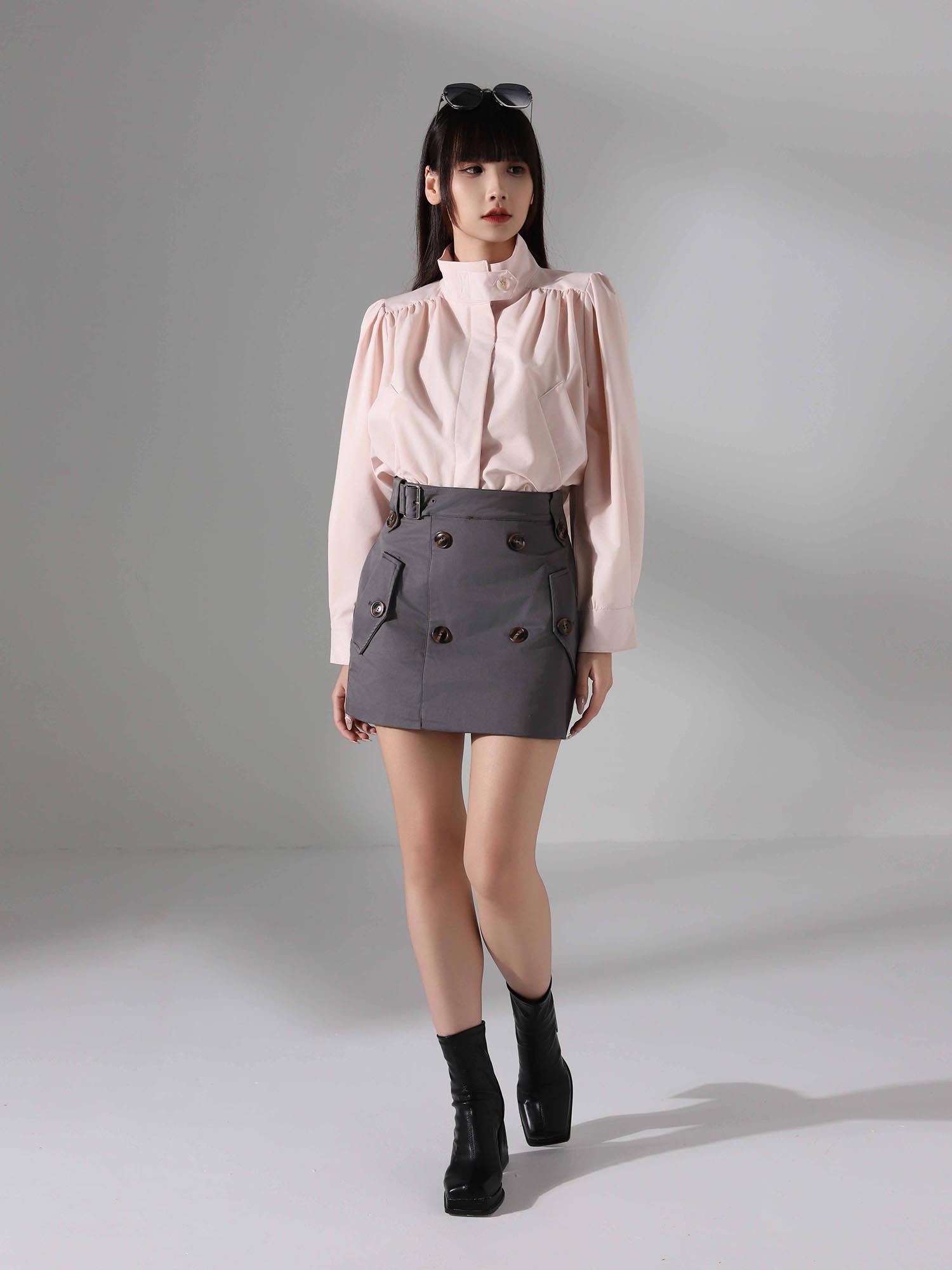 Side Pocket Skirt Pants AC580