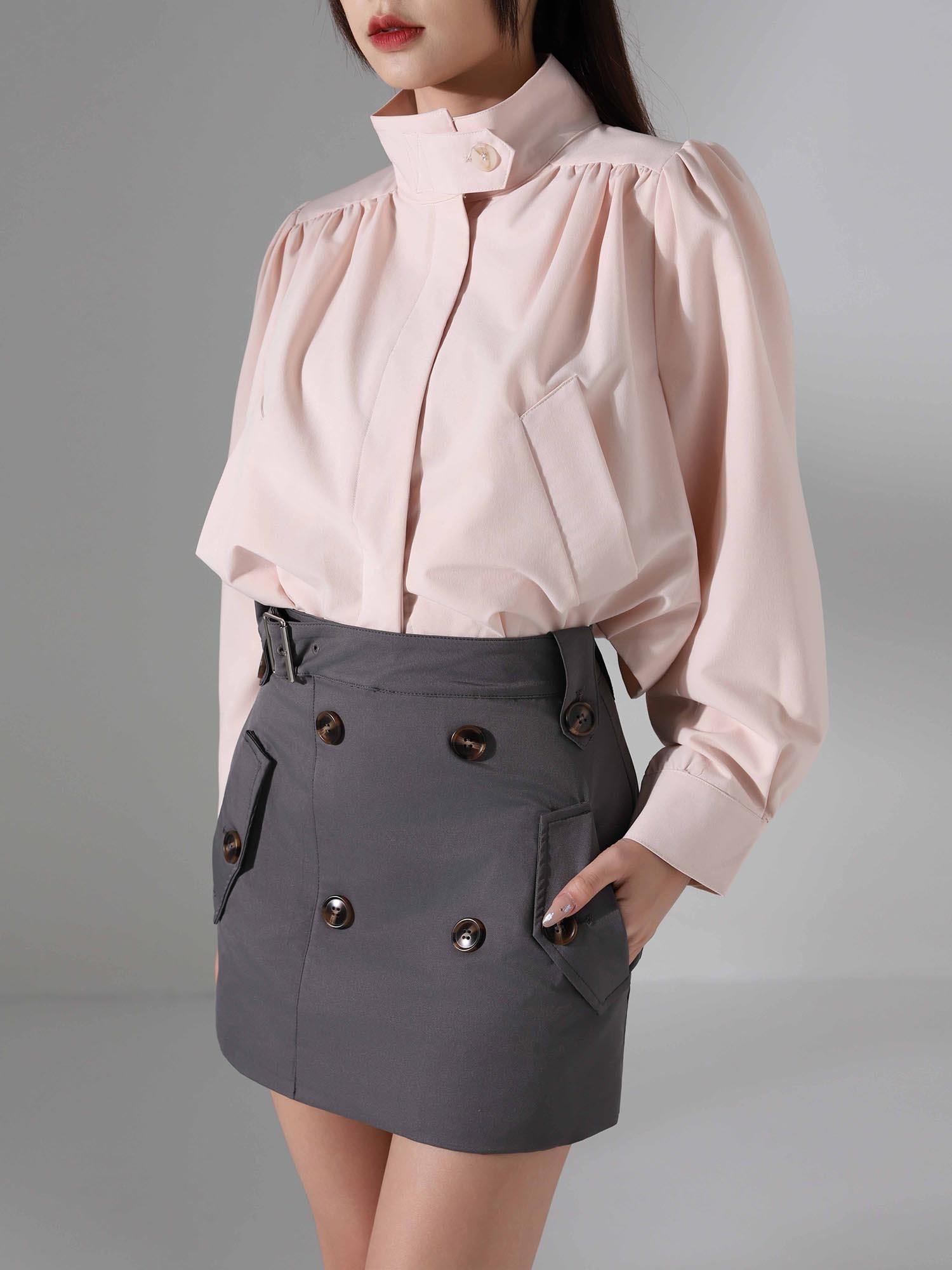 Side Pocket Skirt Pants AC580