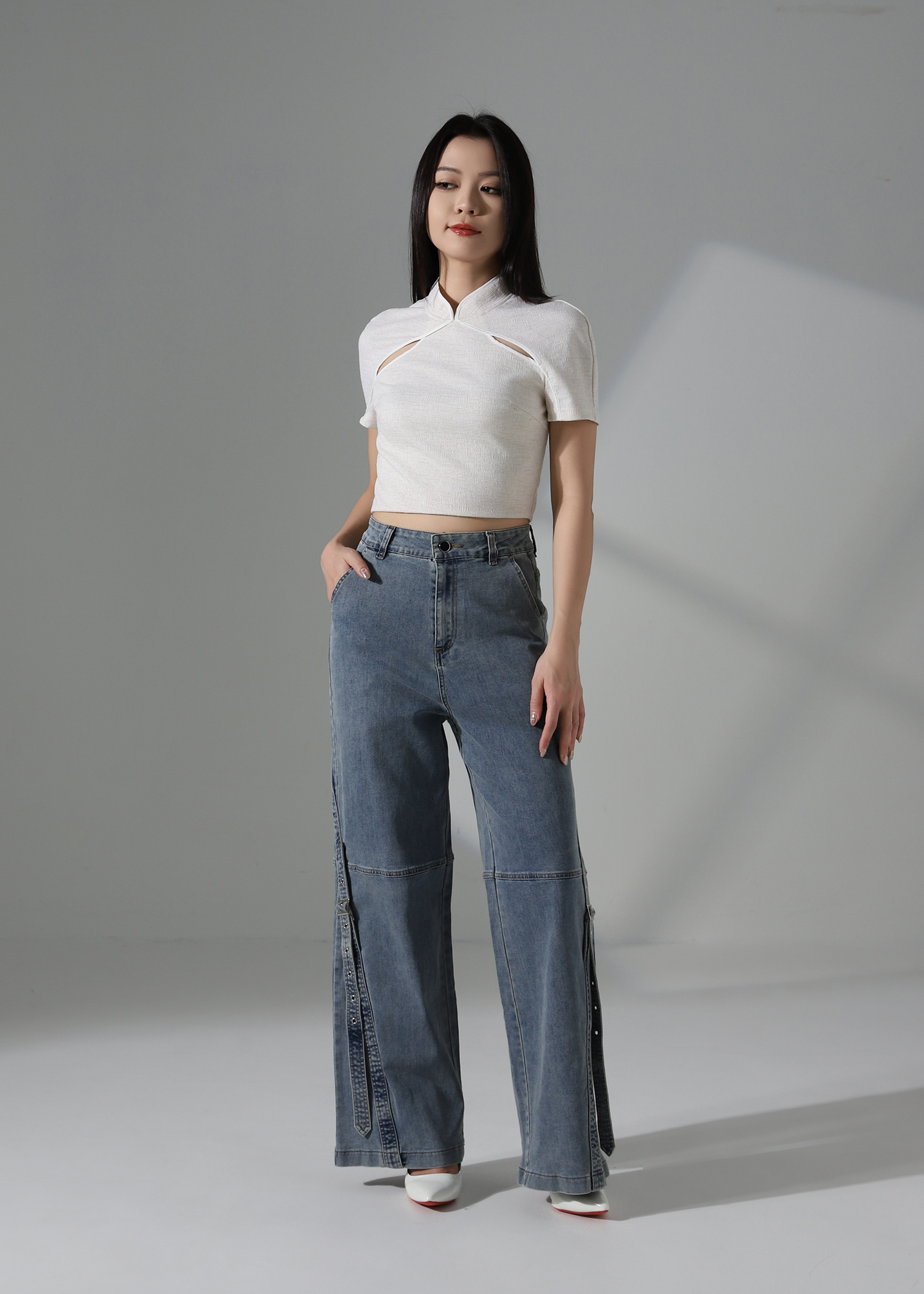 Denim Long Pants AC846