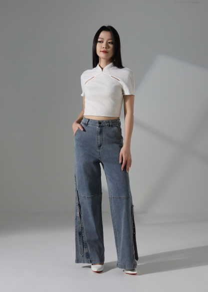 Denim Long Pants AC846