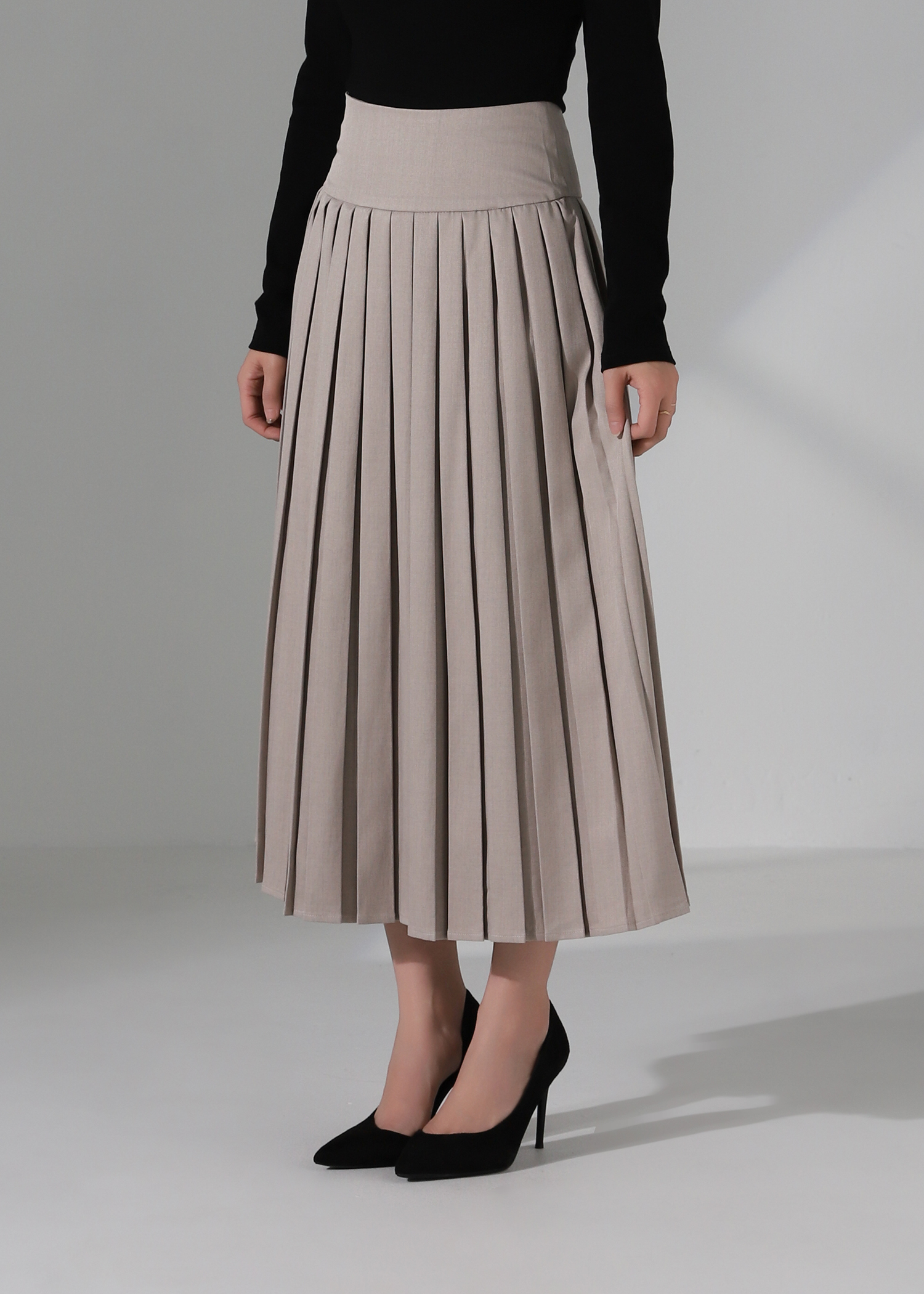 High Waist Pleated Skirt AC865