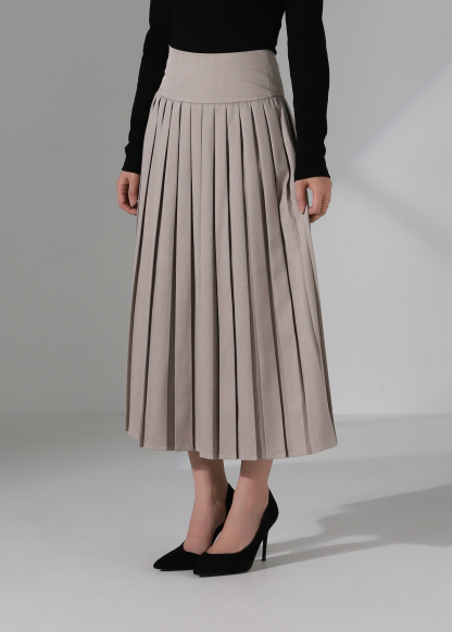 High Waist Pleated Skirt AC865