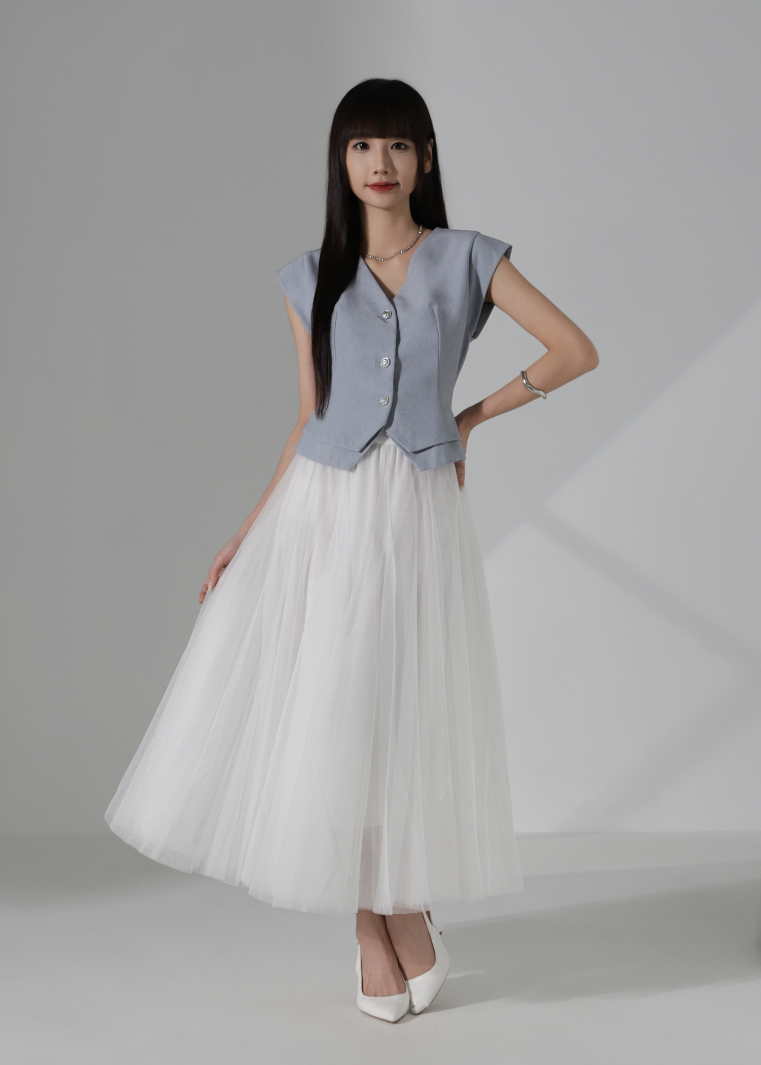 Elegant Wear Cap Sleeve Top AC874