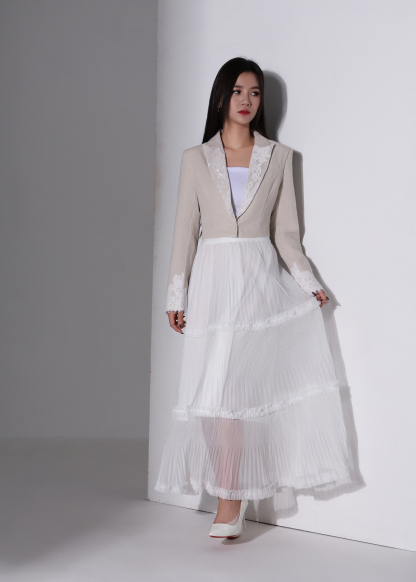 With Lace Blazer AC876