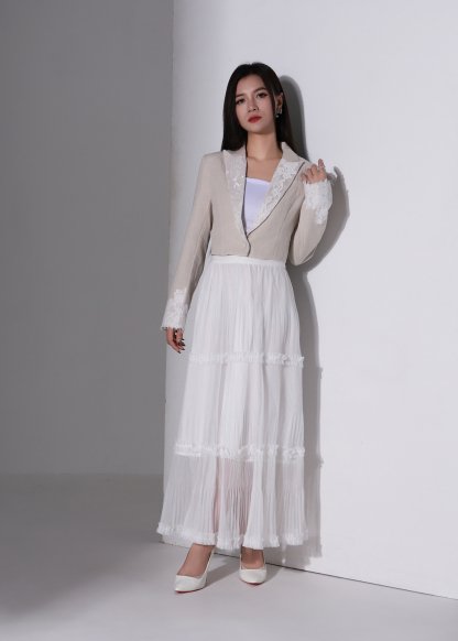 With Lace Blazer AC876