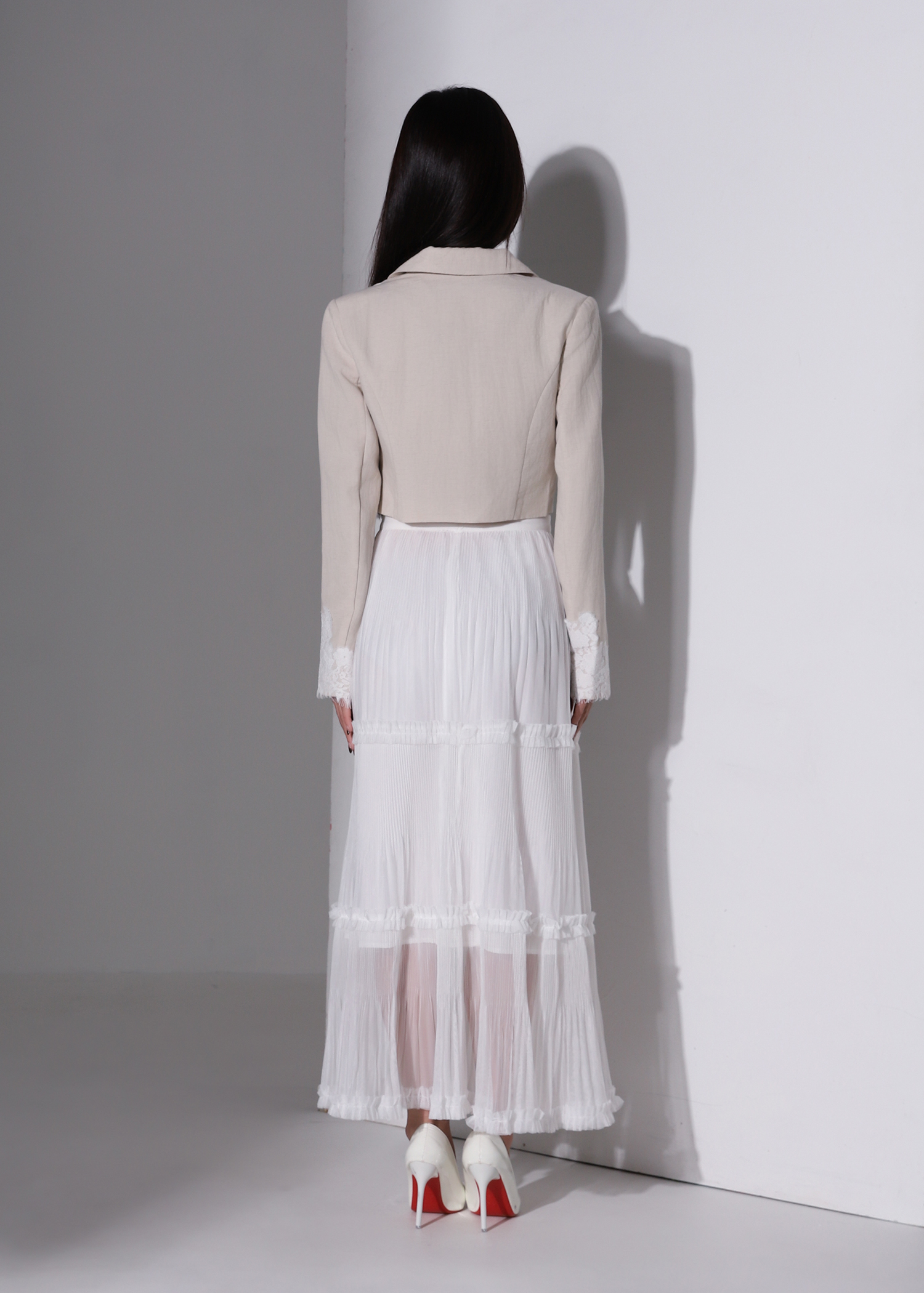 With Lace Blazer AC876