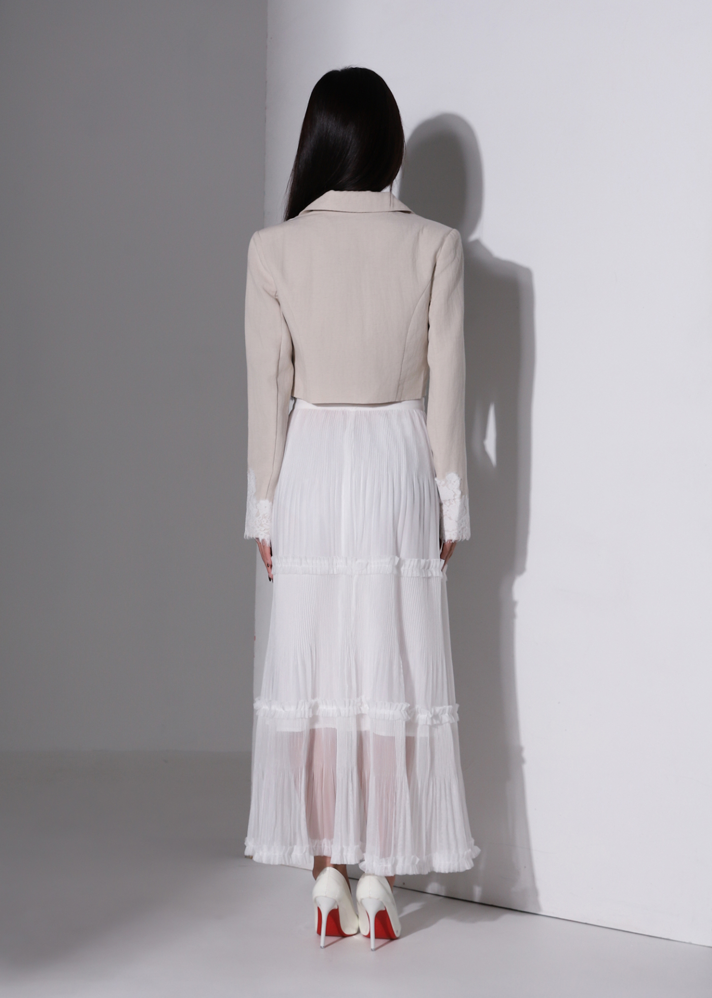 With Lace Blazer AC876