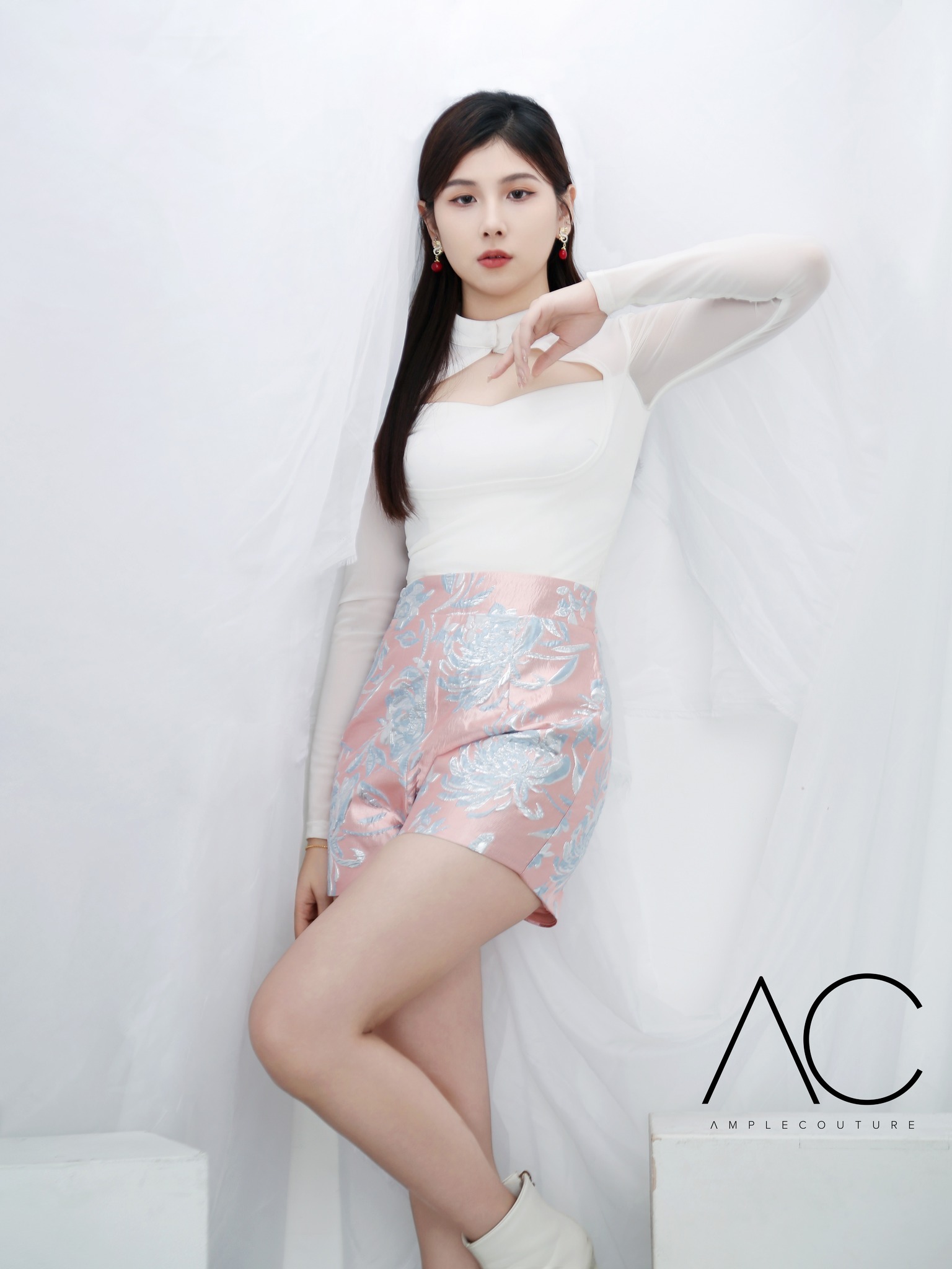 Long Sleeve Mesh Top AC904