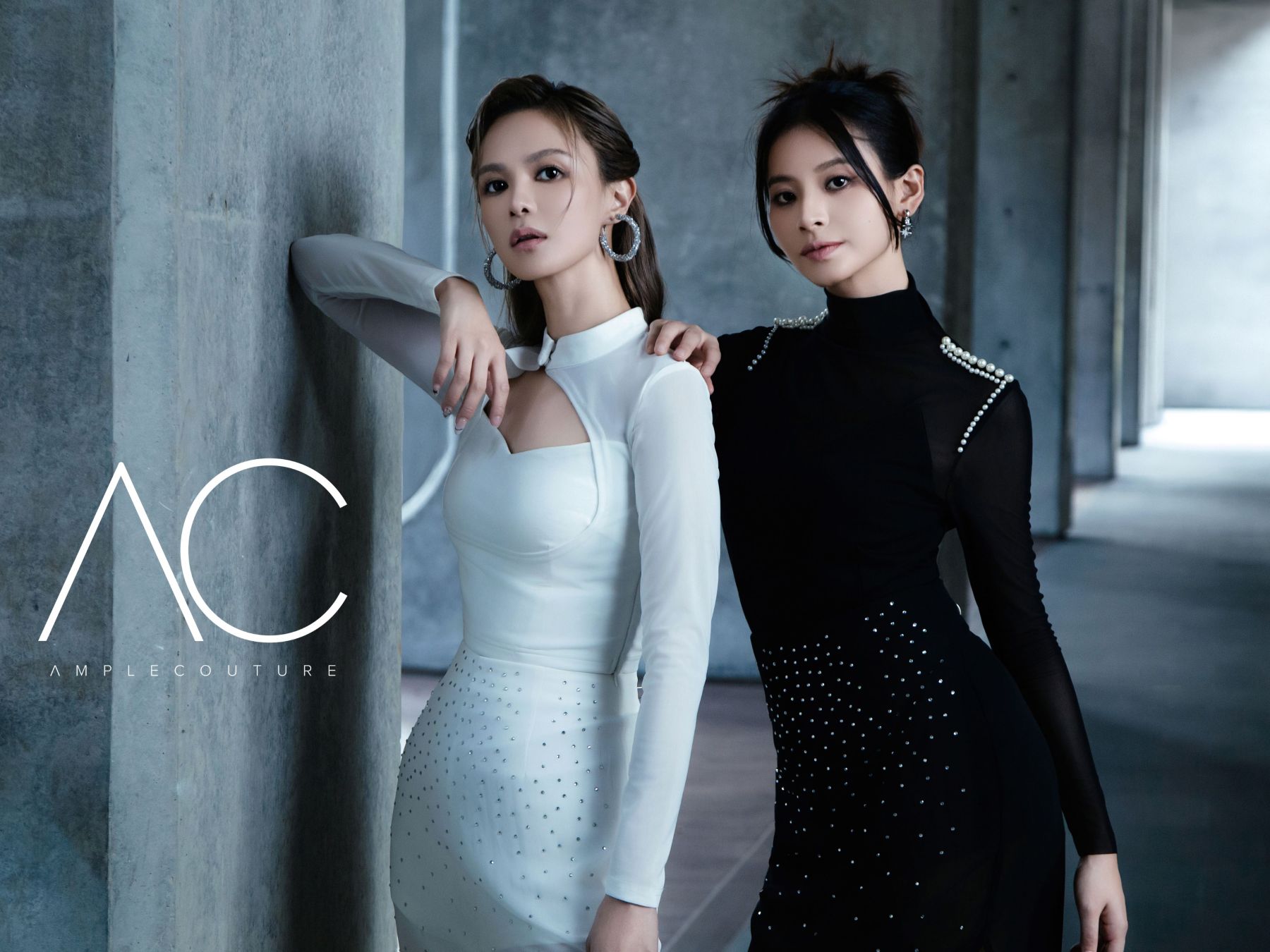 Mesh With Decorative Diamond Skirt Pant AC822