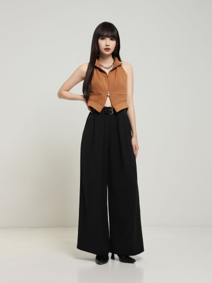 High Waist Wide Leg Long Pants AC916