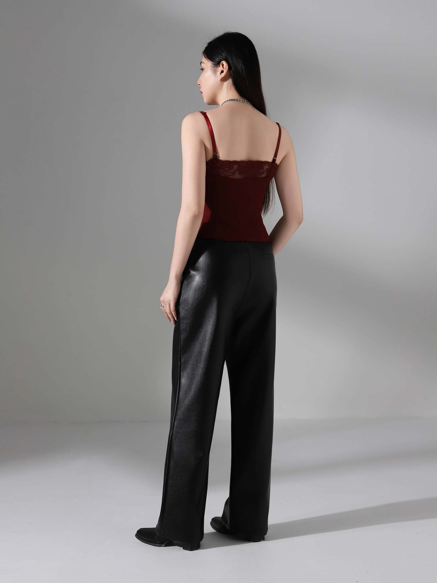 With Lace Front Zip Top AC918