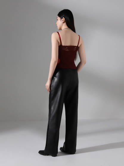 Leather Long Pants AC560