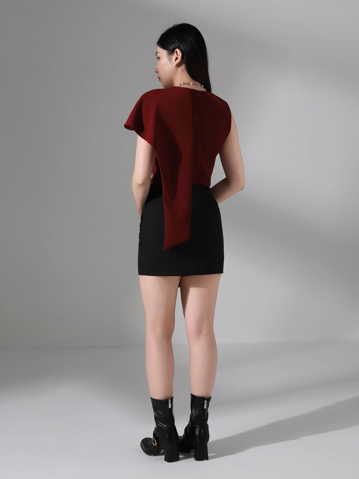 HigH Waist Wrap Net Skirt Pants AC782