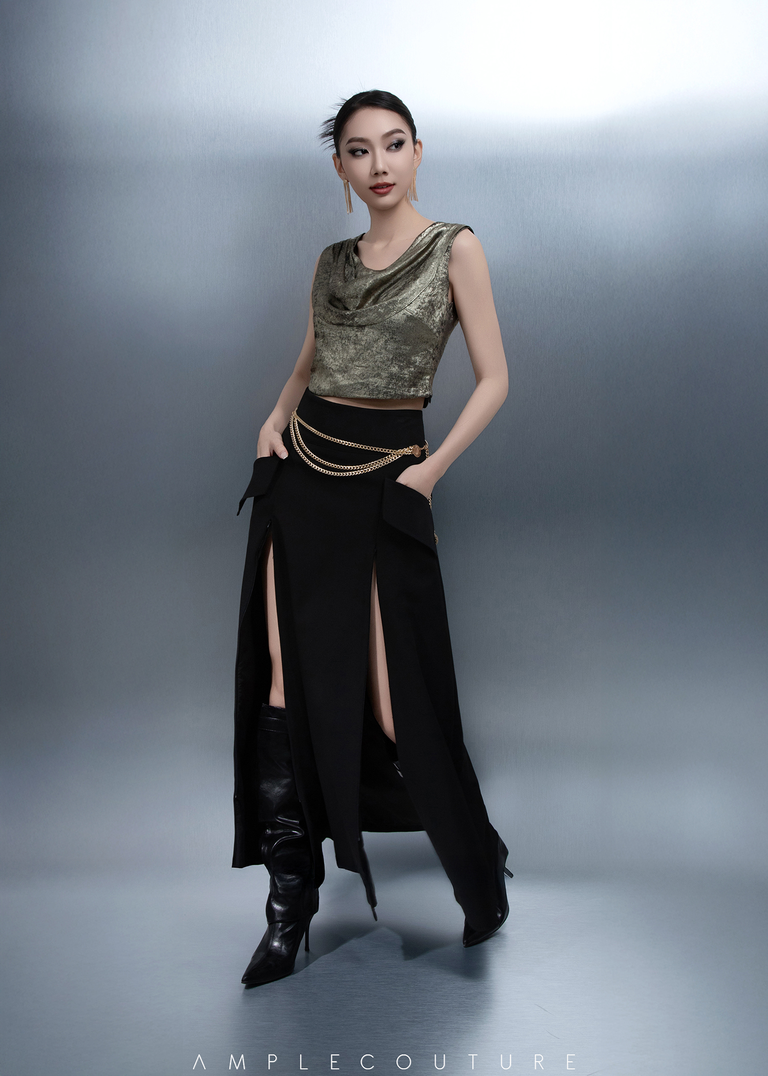 [PREORDER] High Waist A Line Skirt AC451