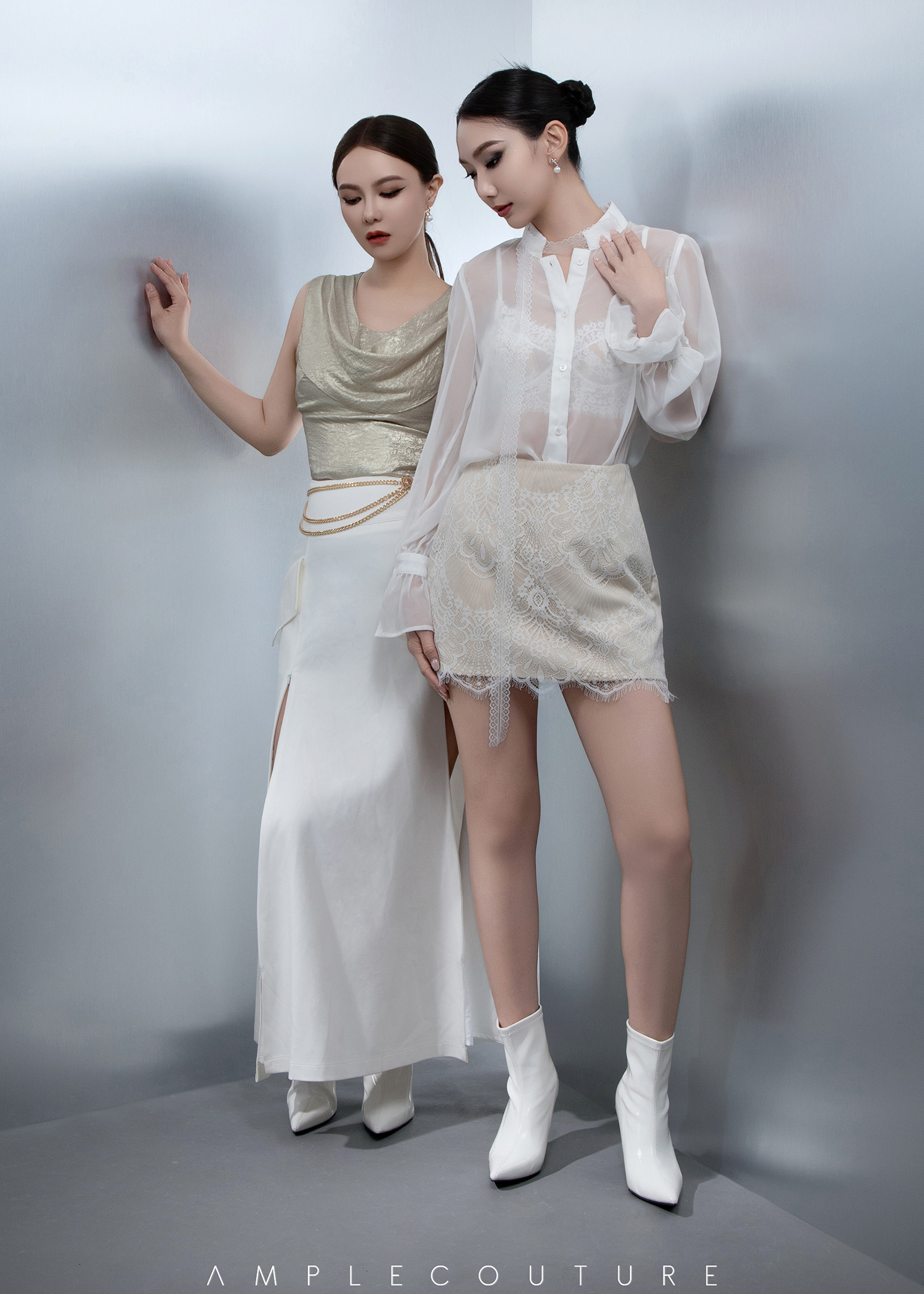 High Waist A Line Skirt AC451