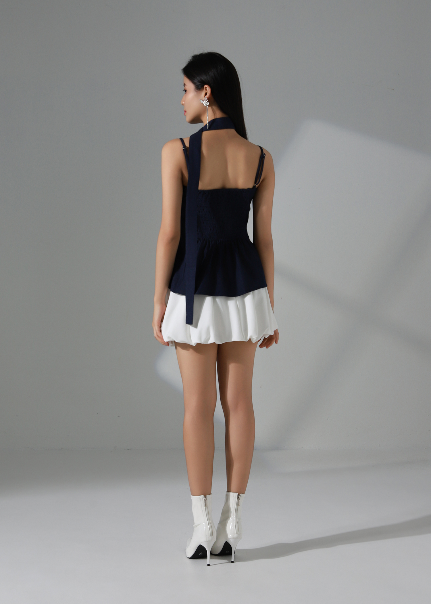 Formal Sleeveless With Decorative Flower Top AC933