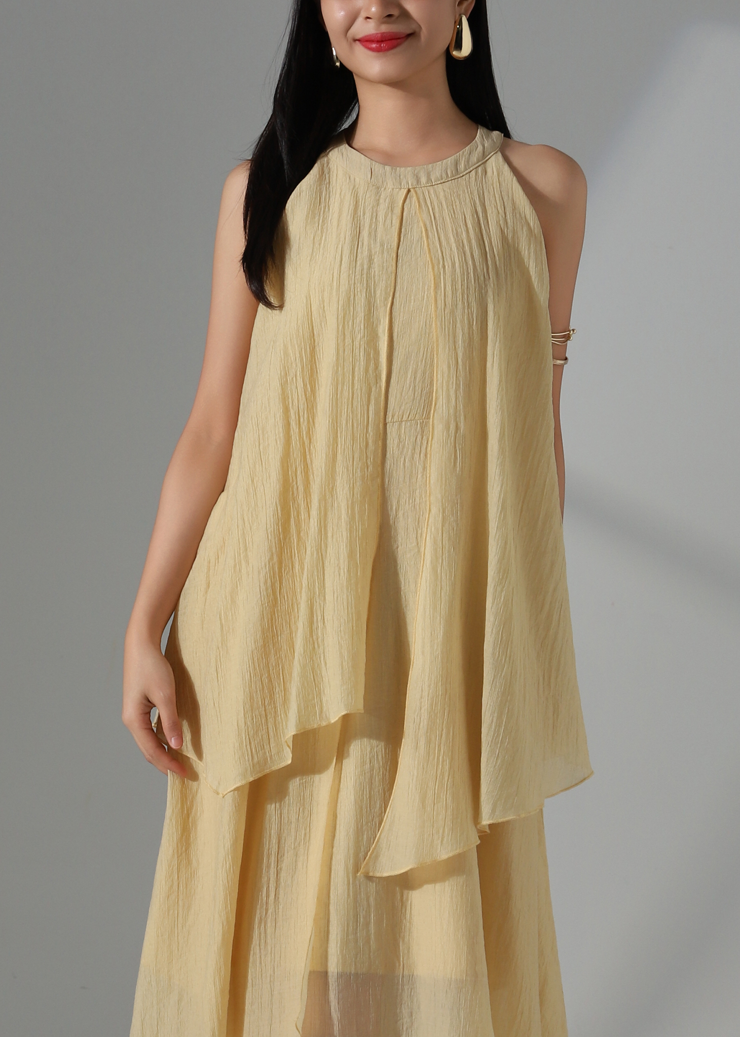 Vacation Tiered Flowy Dress AC935