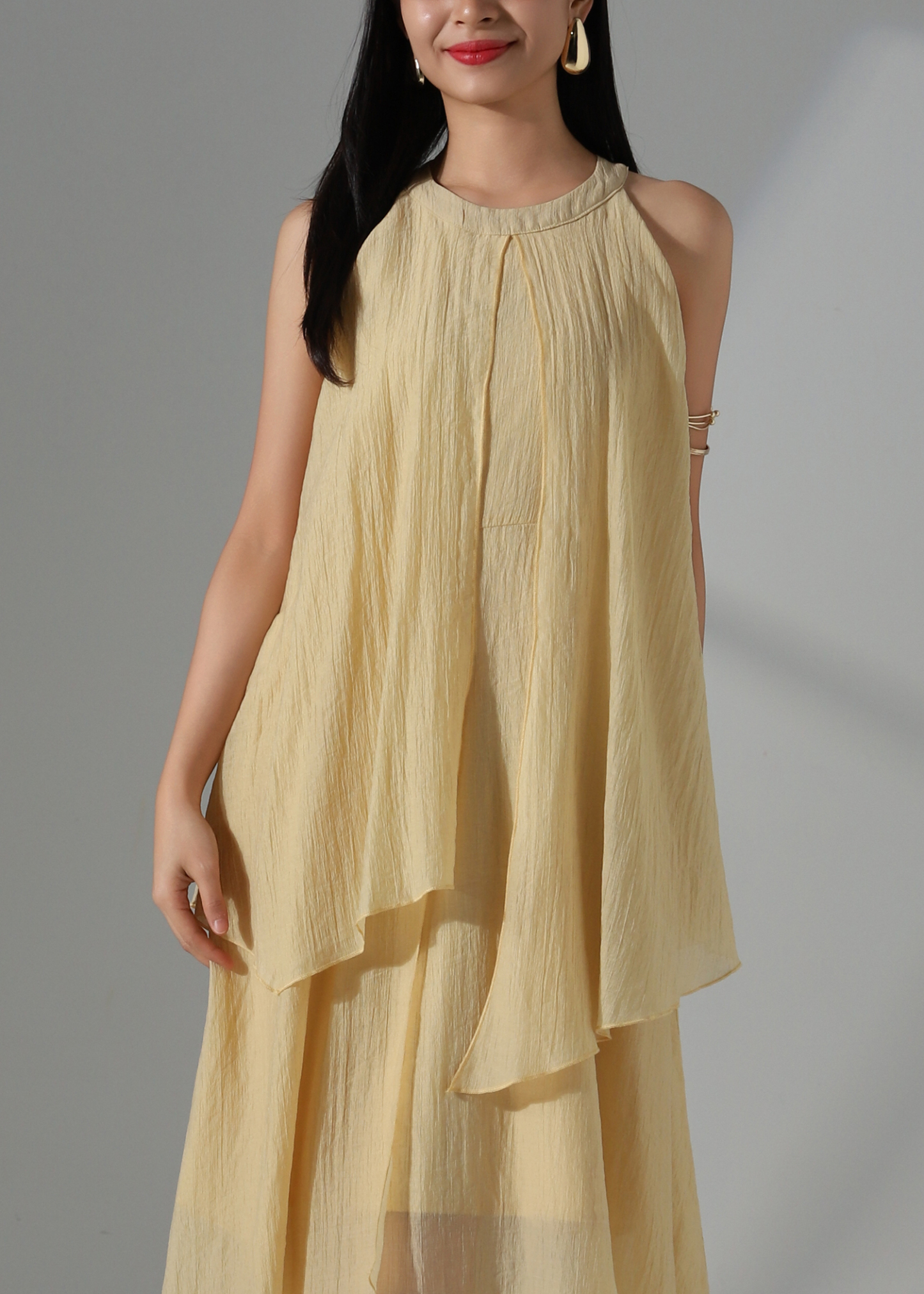 Vacation Tiered Flowy Dress AC935