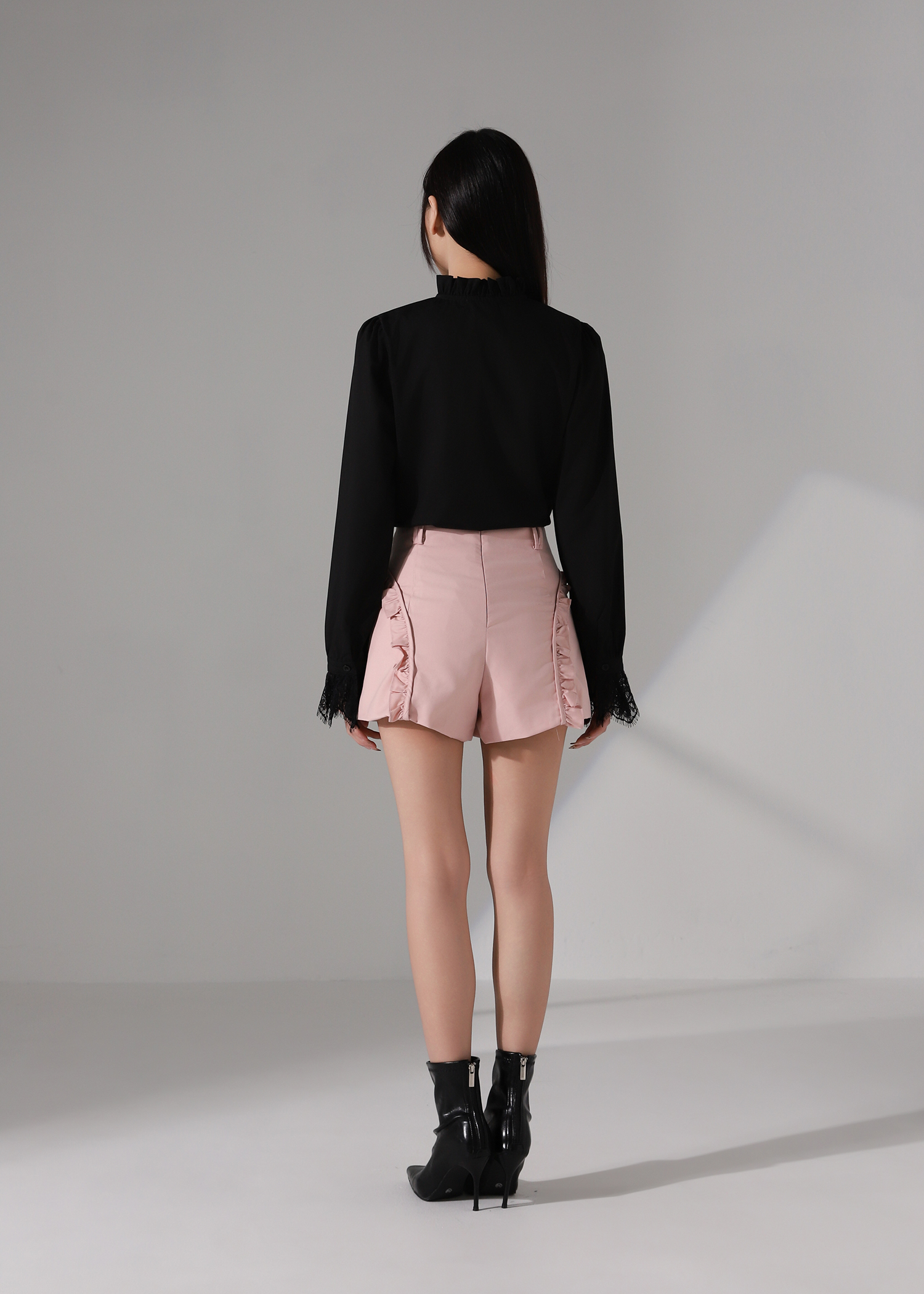 Sweet Ruffle A Line High Waist Short Pant AC936