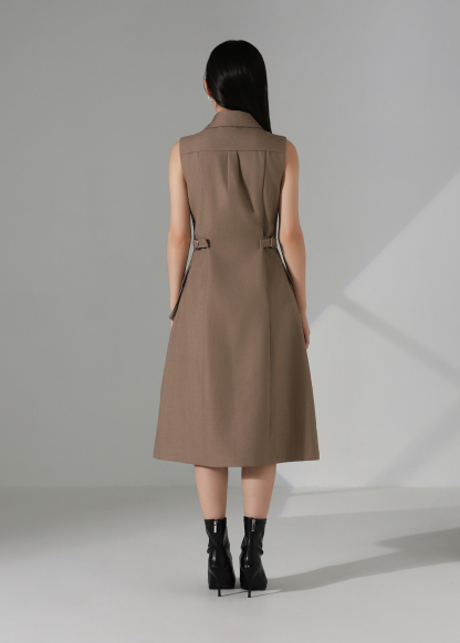 Sleeveless Trench Dress AC938