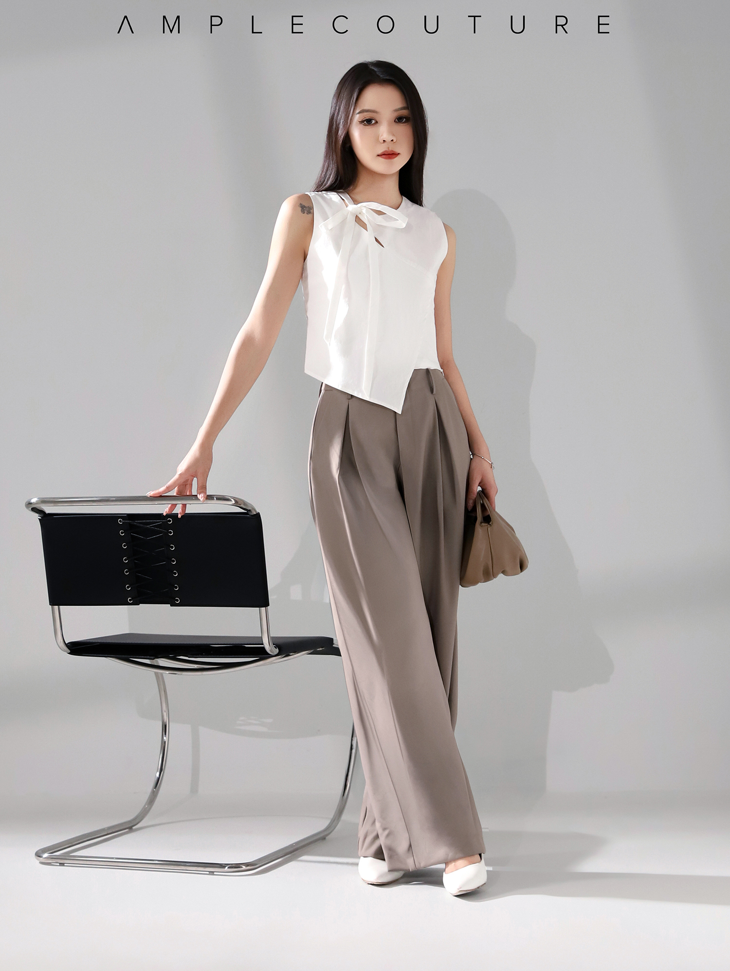 Elegant Wrap Vest with Side Tie AC939