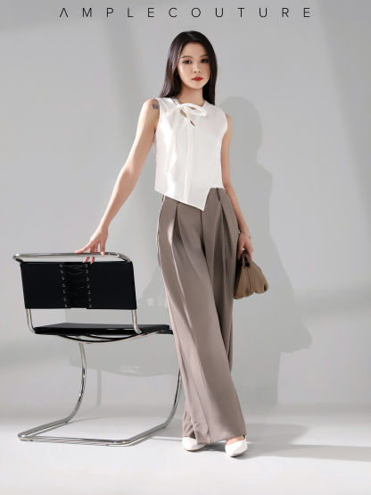 Elegant Wrap Vest with Side Tie AC939