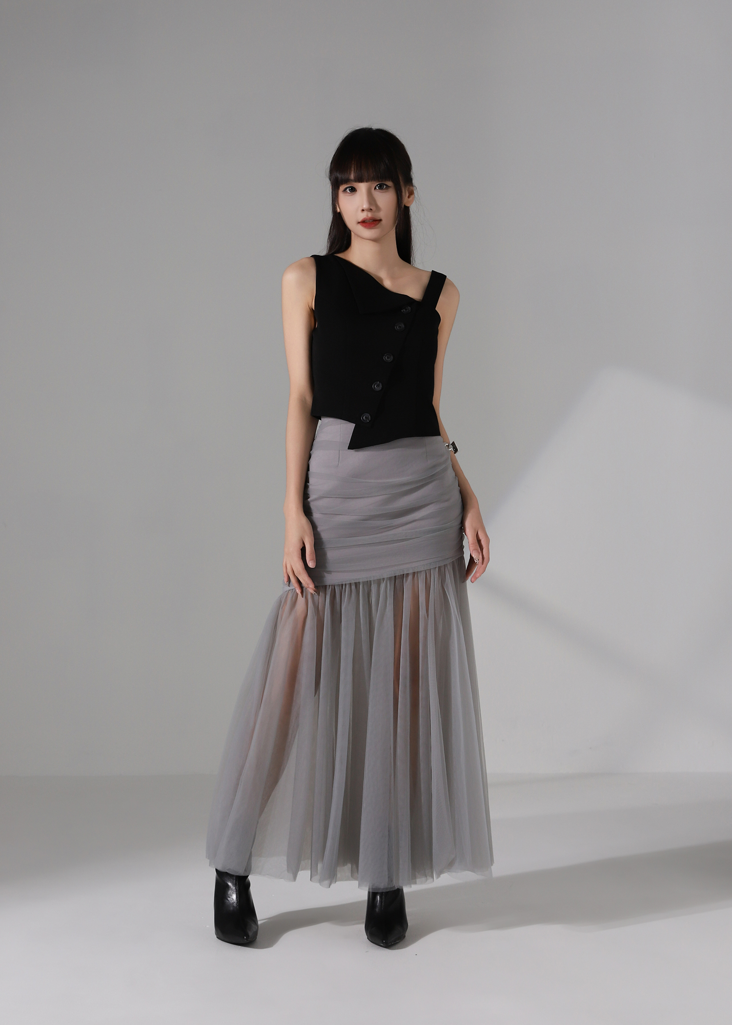 Asymmetrical One Shoulder Top AC940