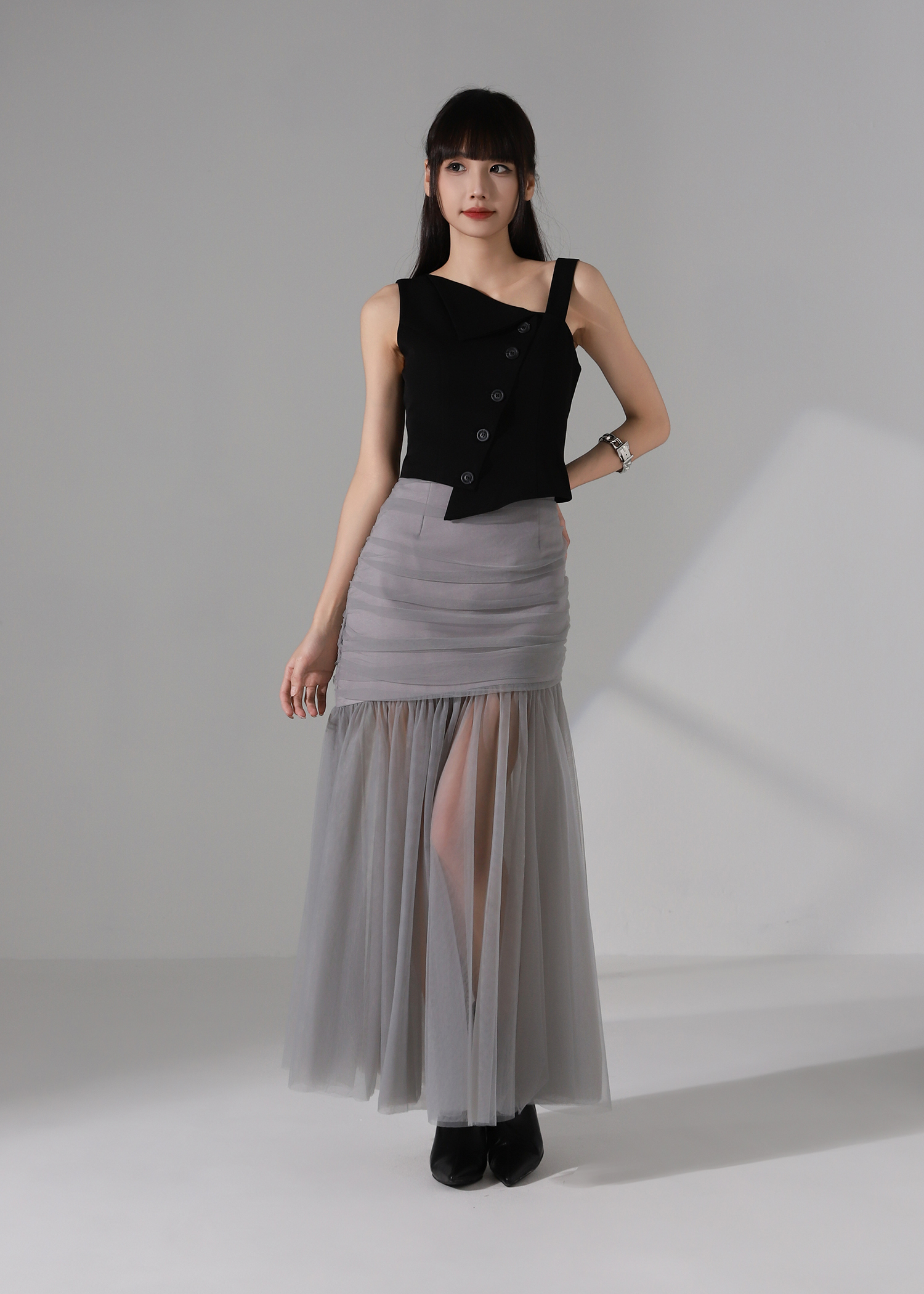 Asymmetrical One Shoulder Top AC940