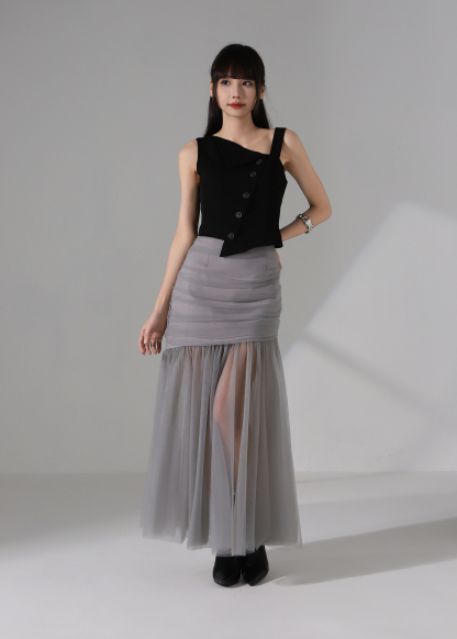 Asymmetrical One Shoulder Top AC940