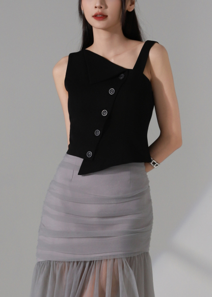 Asymmetrical One Shoulder Top AC940