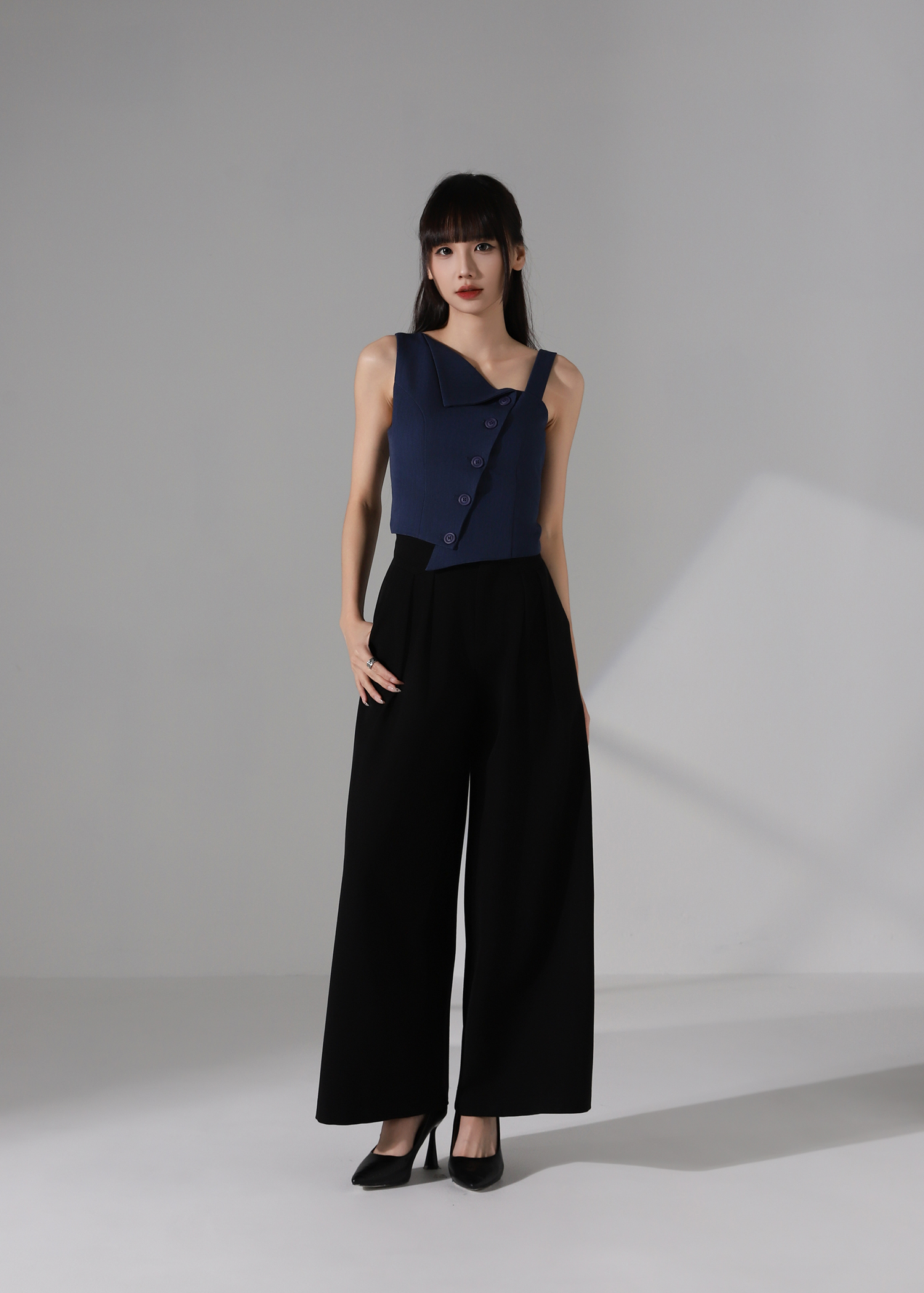 Asymmetrical One Shoulder Top AC940
