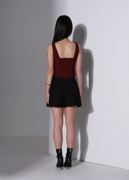 Sleeveless Front Zip Top AC954